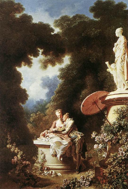 Jean Honore Fragonard The Confession of Love Sweden oil painting art